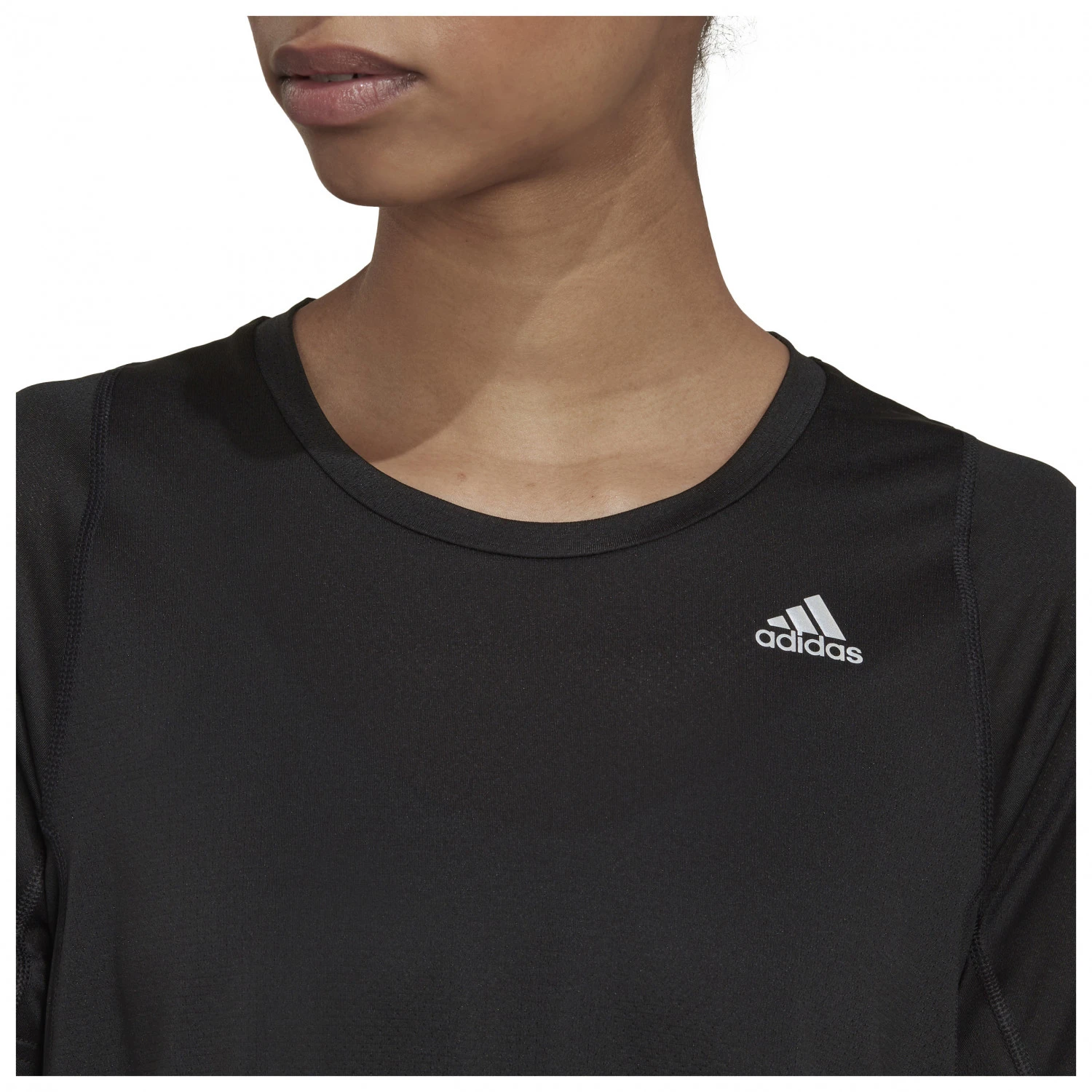 ADIDAS Women's Fast Crop Tee - Running Shirt 4 ADIDAS Women's Fast Crop Tee - Running Shirt - Image 4