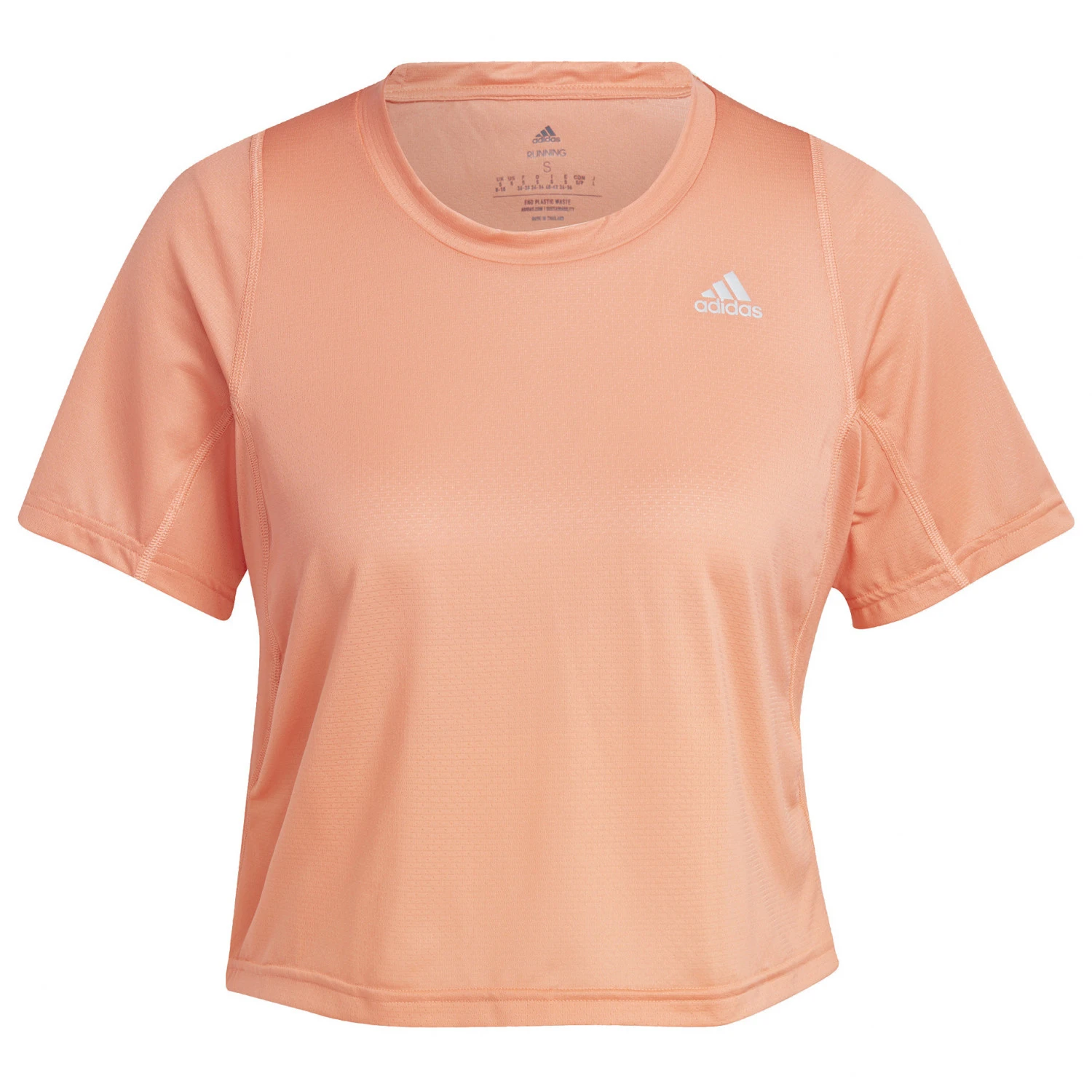 ADIDAS Women's Fast Crop Tee - Running Shirt 1 ADIDAS Women's Fast Crop Tee - Running Shirt