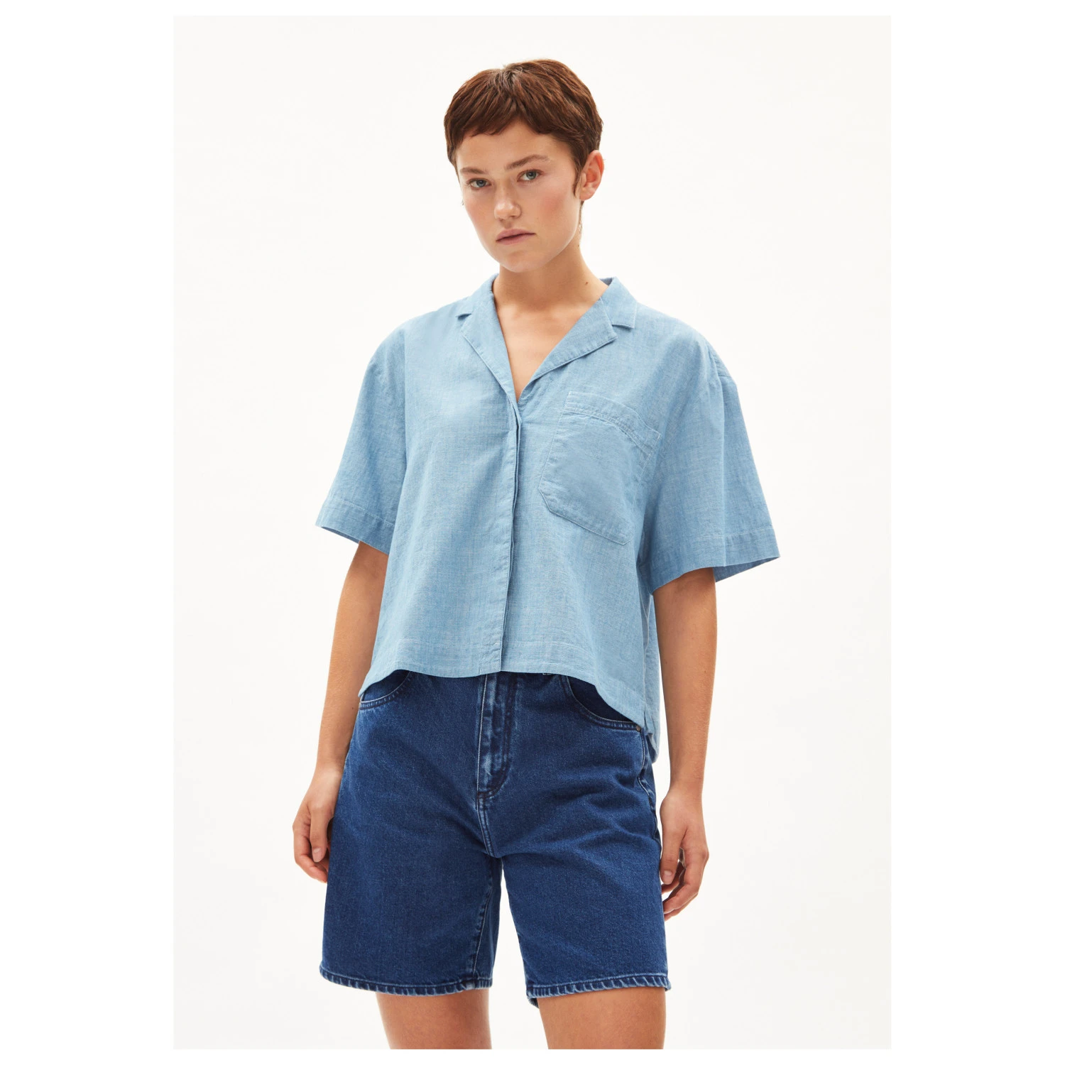 Armedangels Women's Leaanne Denim - Blouse 2 Armedangels Women's Leaanne Denim - Blouse - Image 2