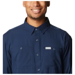 Columbia Utilizer Woven Long Sleeve - Shirt -Outdoor Clothing Shop columbia utilizer woven long sleeve shirt detail 3