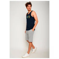 Lifestyle Shark Beach Airy - Tank Top -Outdoor Clothing Shop greenbomb lifestyle shark beach airy tank top detail 5