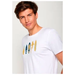 Lifestyle Shark Beach Guide - T-shirt -Outdoor Clothing Shop greenbomb lifestyle shark beach guide t shirt detail 3