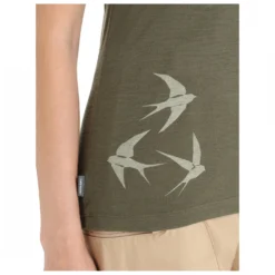 Icebreaker Women's Tech Lite II S/S Scoop Swarming Shapes - Merino Shirt -Outdoor Clothing Shop icebreaker womens tech lite ii s s scoop swarming shapes merino shirt detail 6