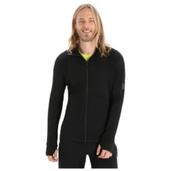 Icebreaker Zoneknit L/S Zip Hoodie - Merino Hoodie -Outdoor Clothing Shop icebreaker zoneknit l s zip hoodie merino hoodie detail 5