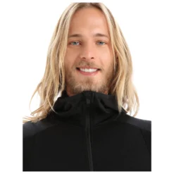 Icebreaker Zoneknit L/S Zip Hoodie - Merino Hoodie -Outdoor Clothing Shop icebreaker zoneknit l s zip hoodie merino hoodie detail 6