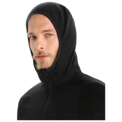 Icebreaker Zoneknit L/S Zip Hoodie - Merino Hoodie -Outdoor Clothing Shop icebreaker zoneknit l s zip hoodie merino hoodie detail 7