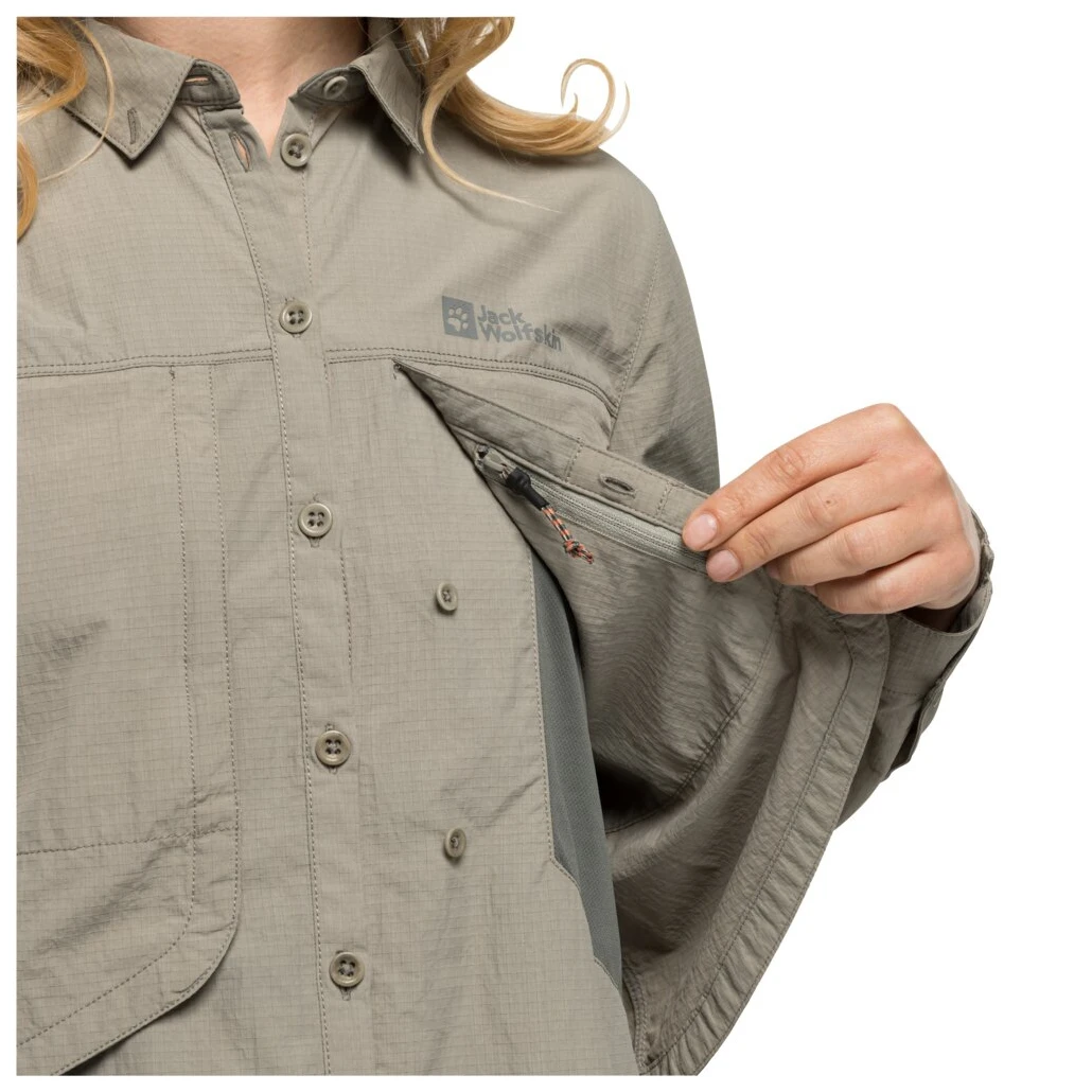 Jack Wolfskin Women's Diskovera L/S Shirt - Blouse 7 Jack Wolfskin Women's Diskovera L/S Shirt - Blouse - Image 7