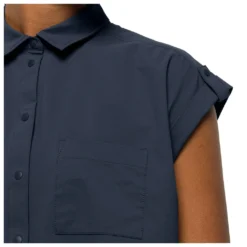 Jack Wolfskin Women's Light Wander Shirt - Blouse -Outdoor Clothing Shop jack wolfskin womens light wander shirt blouse detail 5