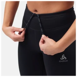 Odlo Women's Tights 3/4 Essential Polyester - Running Tights -Outdoor Clothing Shop odlo womens tights 3 4 essential polyester running tights detail 5