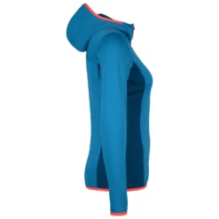 Ortovox Women's Fleece Light Grid Hooded Jacket - Fleece Jacket -Outdoor Clothing Shop ortovox womens fleece light grid hooded jacket fleece jacket detail 3